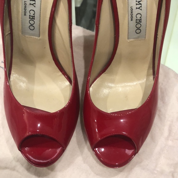 Authentic jimmy choo red shoes - Picture 9 of 9
